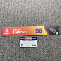 NFL - Titans Jeffery Simmons 2024 Pro Bowl Games Nameplate 1 of 1