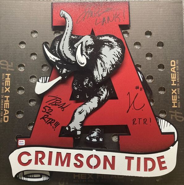 NFL - Alabama Multi Signed Hex Head Signed by Jalen Milroe, Jihaad Campb...