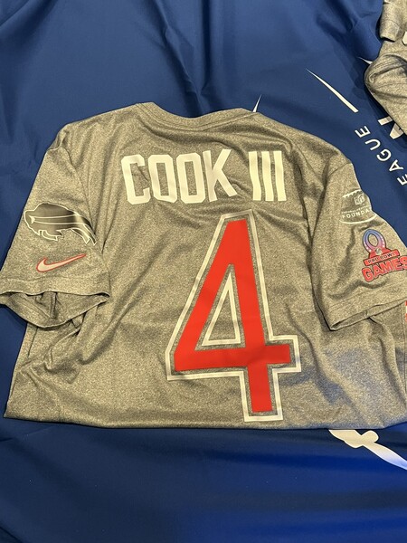Pro Bowl Games - Bills James Cook Practice Worn Shirt - Worn 2.2.26