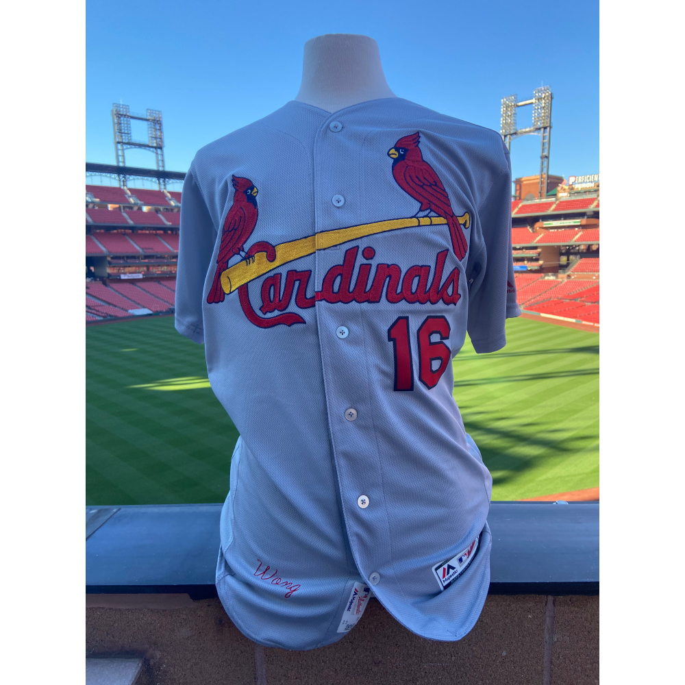 Cardinals Authentics Team Issued Kolten Wong Road Grey Jersey St. Louis Cardinals Auctions