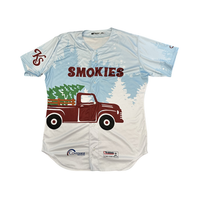 Smokies Team Signed Christmas in July Jersey #25 Size XL