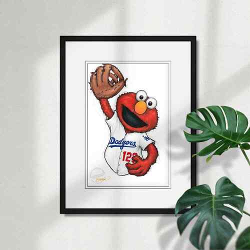 Elmo - Los Angeles Dodgers - Limited Edition Print of 100 by Artist S ...