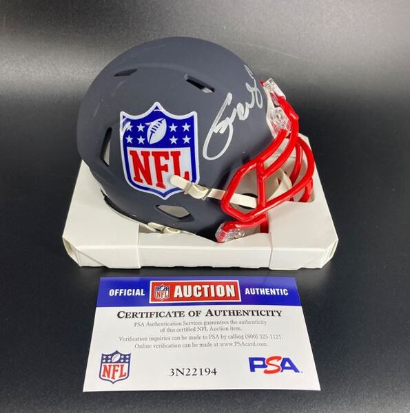 NFL - Commanders Tress Way Signed NFL Shield Mini Helmet