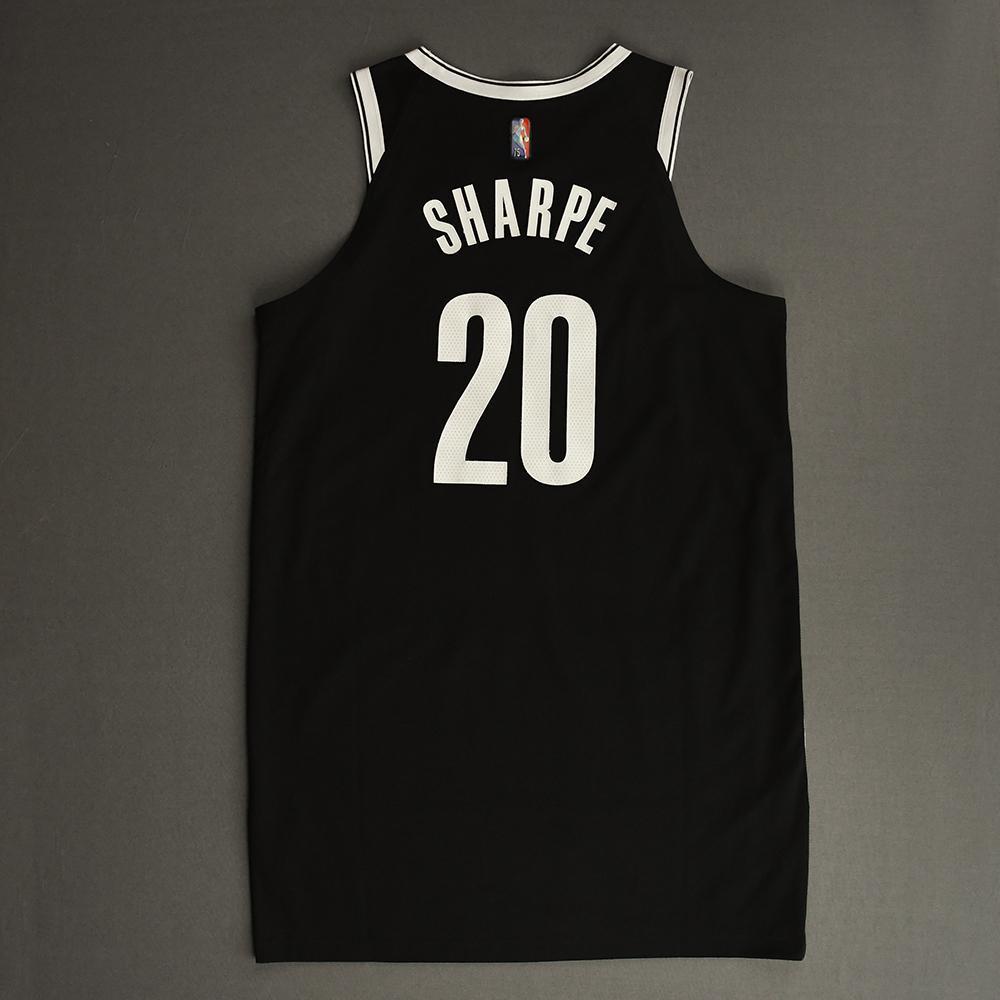 Day'Ron Sharpe Brooklyn Nets GameWorn Icon Edition Rookie Debut