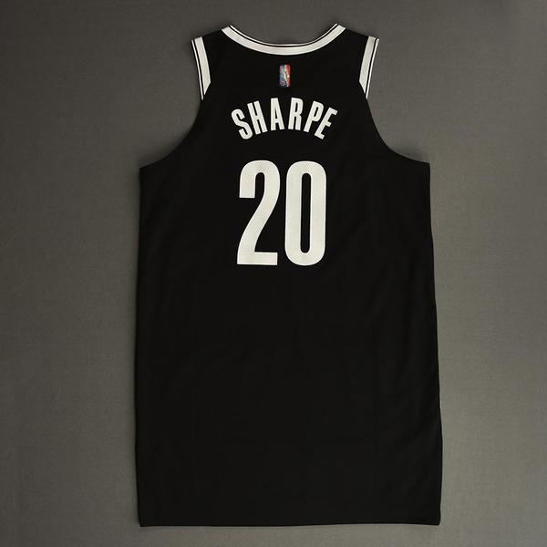 Day'Ron Sharpe Brooklyn Nets GameWorn Icon Edition Rookie Debut