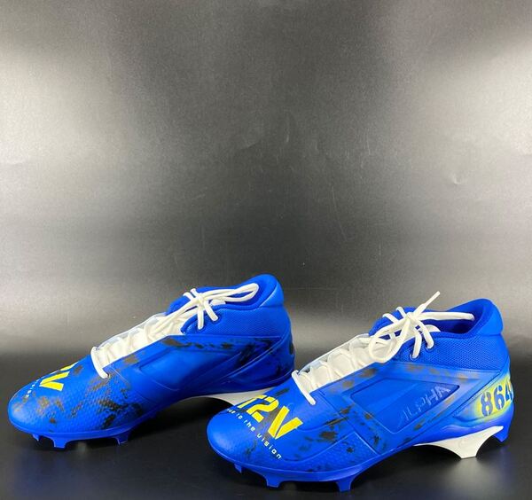MCMC - Rams Nick Hampton Custom Cleats 2025 Season Size 14 Proceeds Bene...