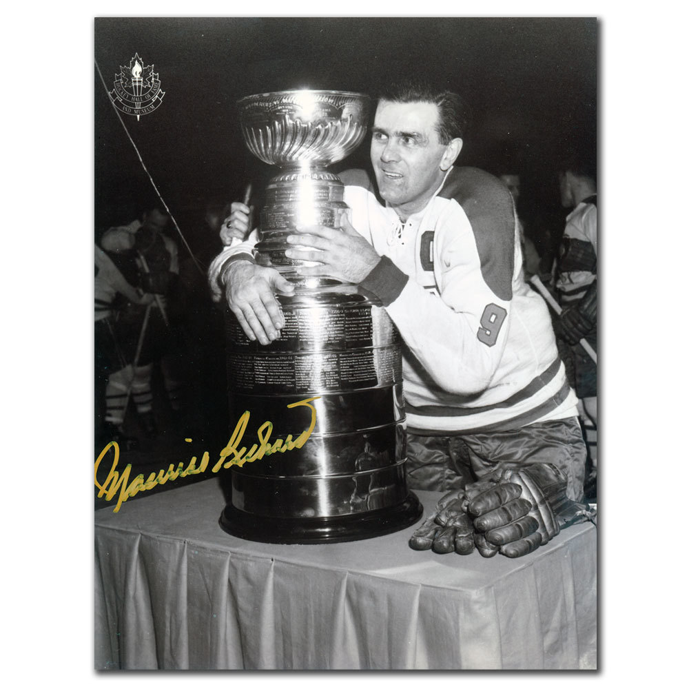 Maurice Richard Montreal Canadiens Stanley Cup Autographed 8x10