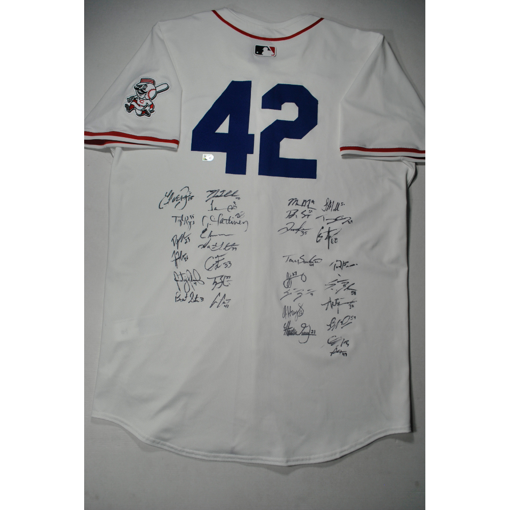 2025 Jackie Robinson Day Jersey - Cincinnati Reds Team Autographed