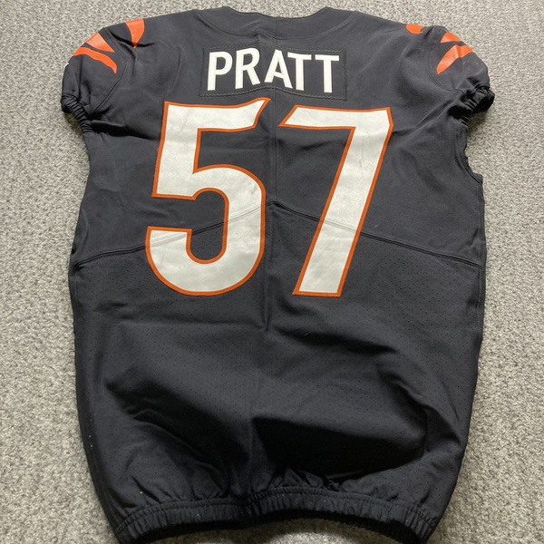 STS - Bengals Germaine Pratt Game Worn Jersey (11/12/23) Size 42
