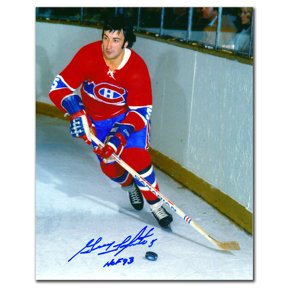 Guy Lapointe Montreal Canadiens HOF Autographed 8x10