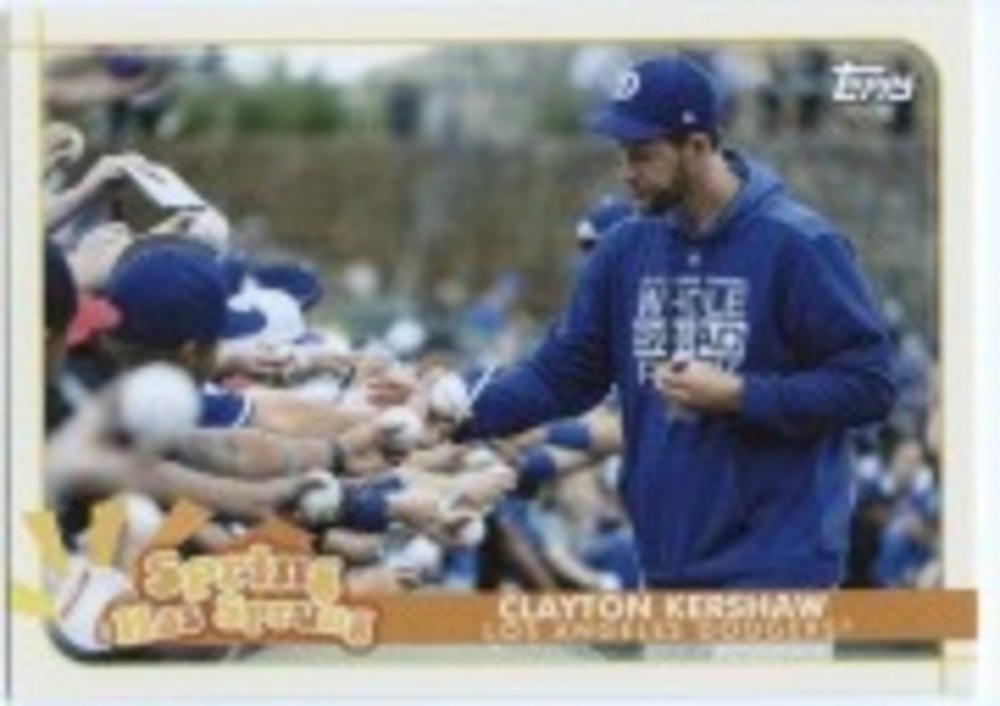 2020 Topps Opening Day Spring Has Sprung #SHS18 Clayton Kershaw