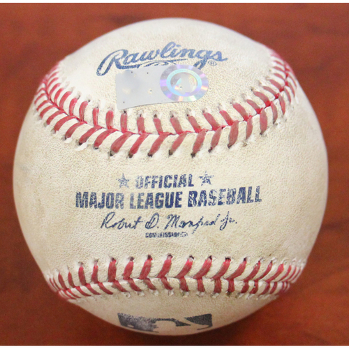 Game-Used Baseball: Pitcher - Jake Diekman | Batter - Corey Seager Single - Top 9 - 4/7/21 vs Dodgers