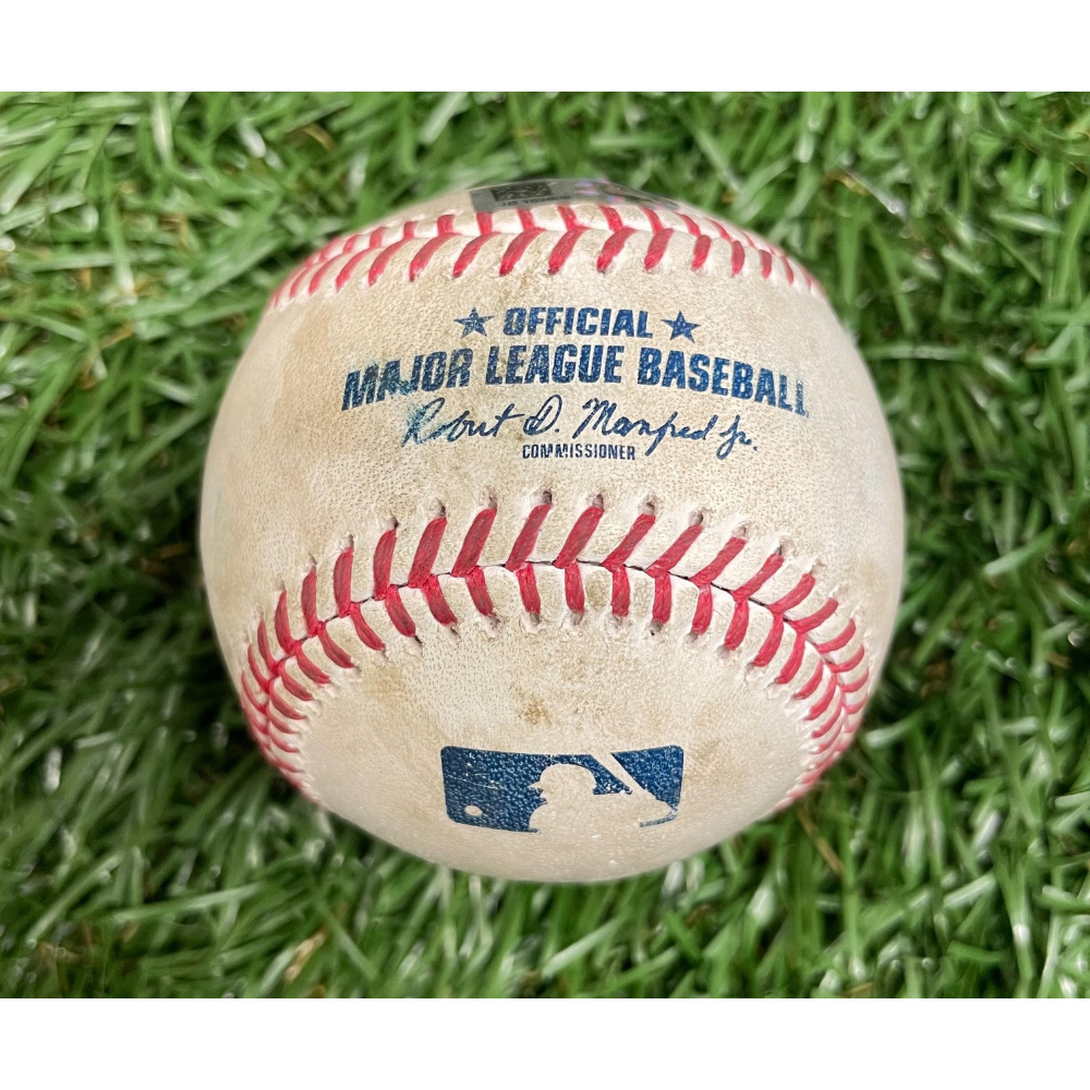Game Used Baseball Aaron Judge single off Tyler Glasnow Top 3