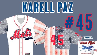 Southeast Florida Honor Flight Night Jersey #45 Karell Paz