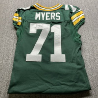 London Games - Packers Josh Myers Game Worn Jersey (10/09/22) Size 46