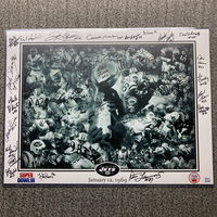 NFL - Jets Multi Sign Super Bowl III Collage Poster (24x18) Signed By Ov...