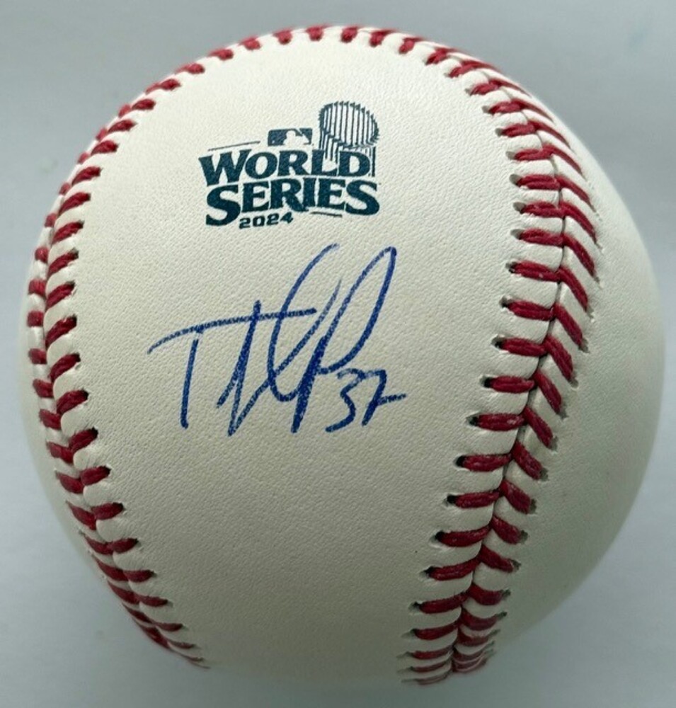 Teoscar Hernandez Autographed 2024 WS Logo Baseball | MLB Auctions