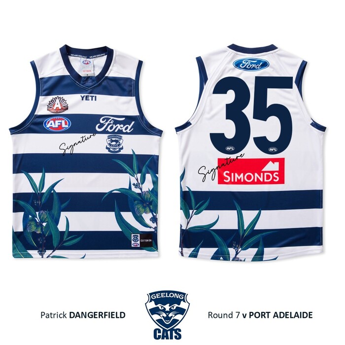 Photo of Patrick Dangerfield #35 Geelong Cats 2026 Anzac Match-Worn Guernsey