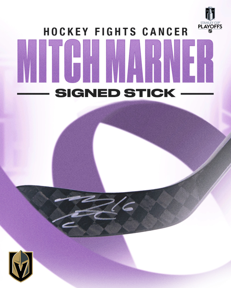 Mitch Marner Autographed Stick- Vegas Golden Knights
