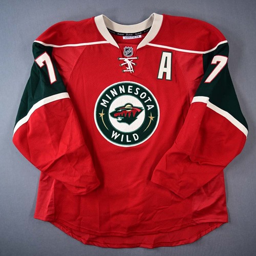 Image of Cullen, Matt - Minnesota Wild - Game-Worn Red Set 1 w/A Jersey - 2011-12 NHL Season