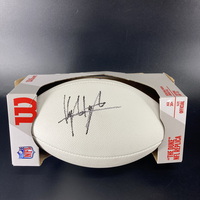 NFL - Saints Kyle Hergel Signed White Composite Football