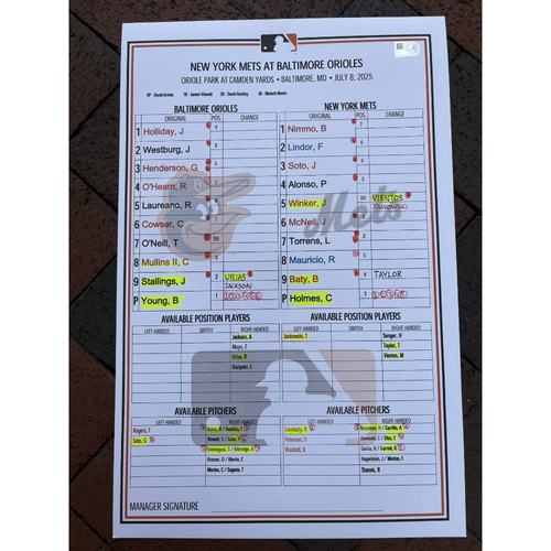 2015 MLB GAME USED LINE-UP CARDラインナップカード $_57.JPG?set_id=880000500F