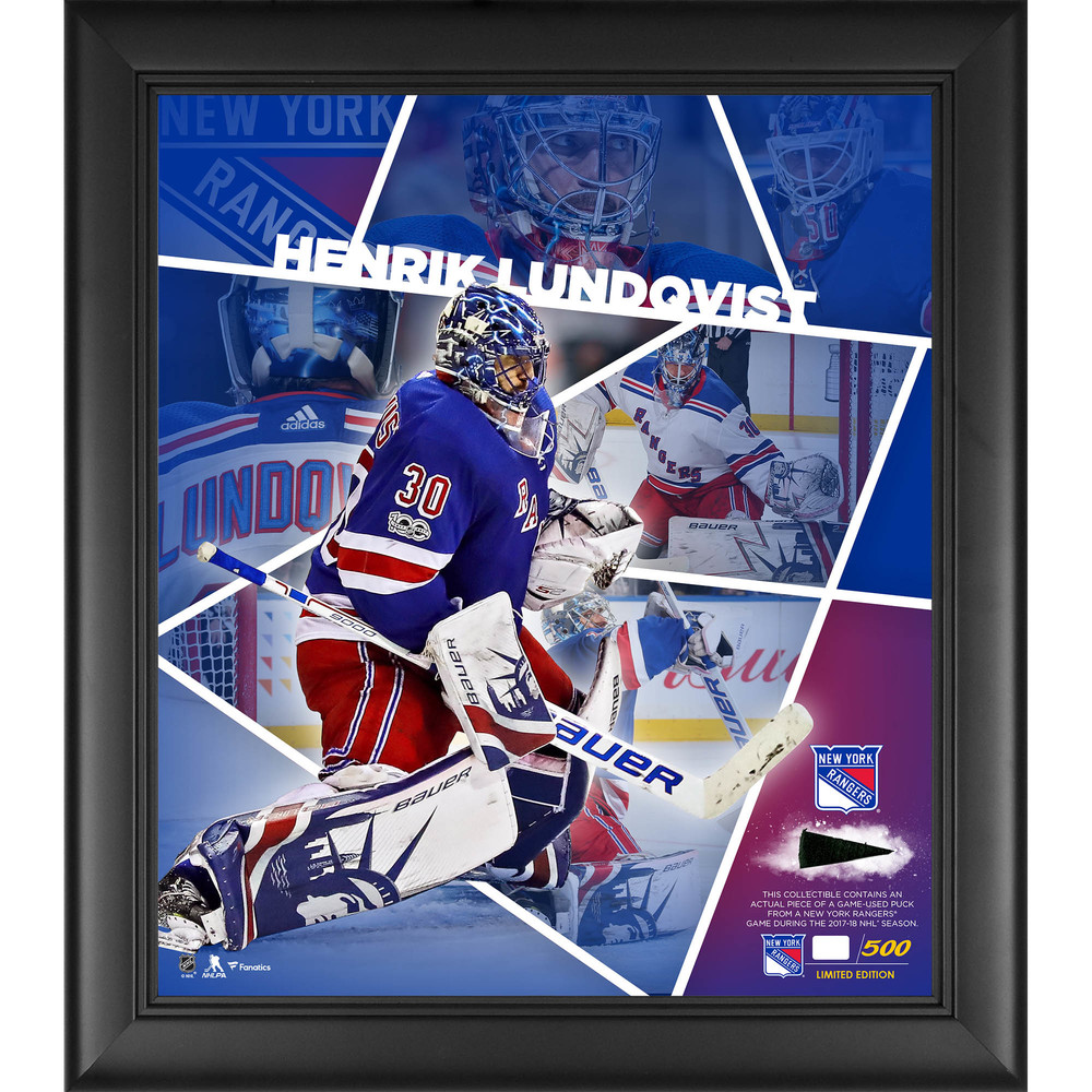 Henrik Lundqvist New York Rangers Framed 15" x 17" Impact Collage with