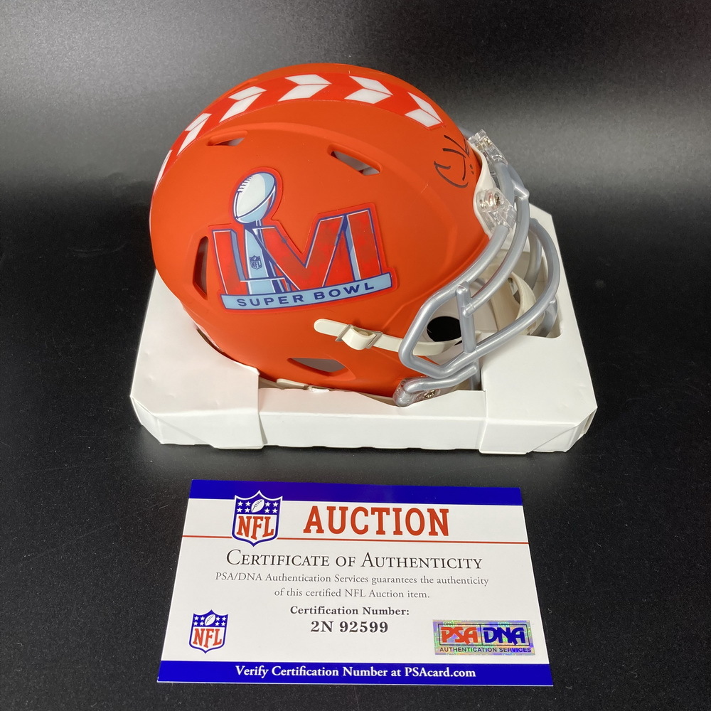 Rams Cooper Kupp Signed Super Bowl LVI Mini Helmet The official