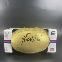 NFL - Raiders Ashton Jeanty Signed Gold Composite Football