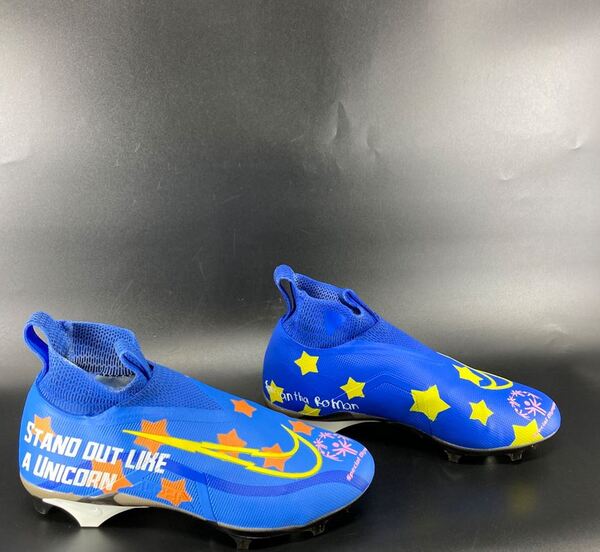 MCMC - Rams Tyler Higbee Custom Cleats 2025 Season Size 13.5 Proceeds Be...