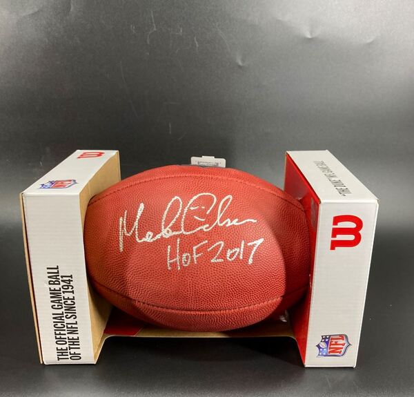 HOF - Saints Morten Andersen Signed Authentic Football