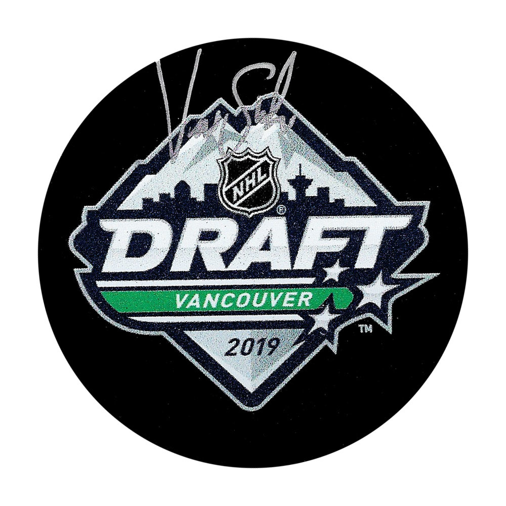 Victor Soderstrom Autographed 2019 NHL Entry Draft Puck