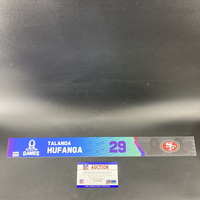 NFL - 49ers Talanoa Hufanga 2023 Pro Bowl Games Nameplate Special Editio...
