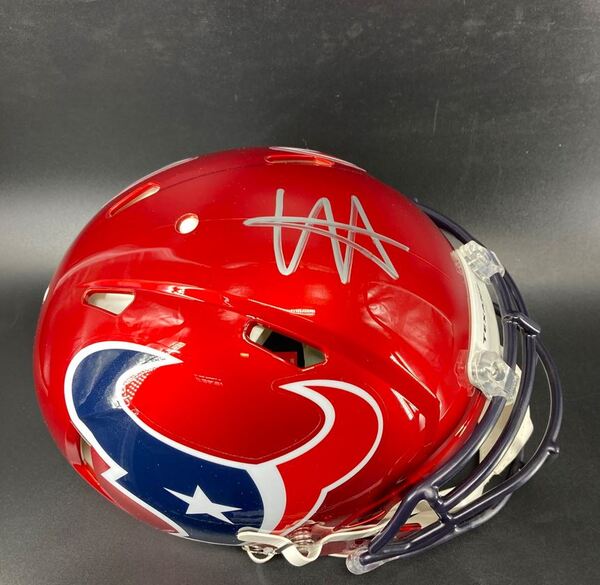 NFL - Texans Will Anderson signed authentic flash helmet