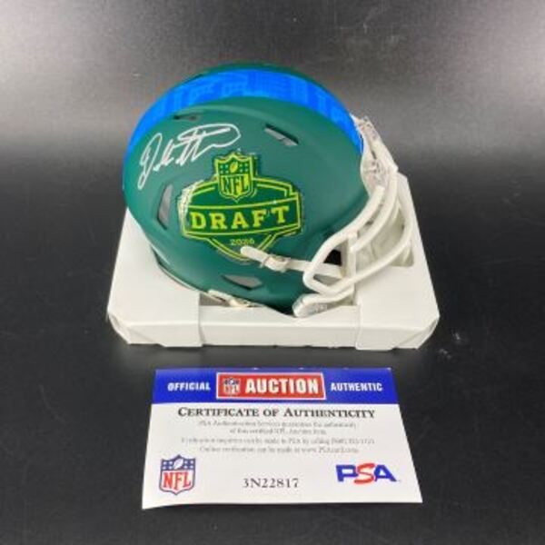 NFL - Bears Dillon Thieneman Signed NFL Draft Mini Helmet