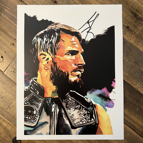 Johnny Gargano: Profile SIGNED 11x14 Rob Schamberger Art Print