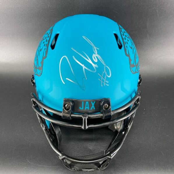 NFL - Jaguars Devin Lloyd Signed Rave Replica Speed Helmet