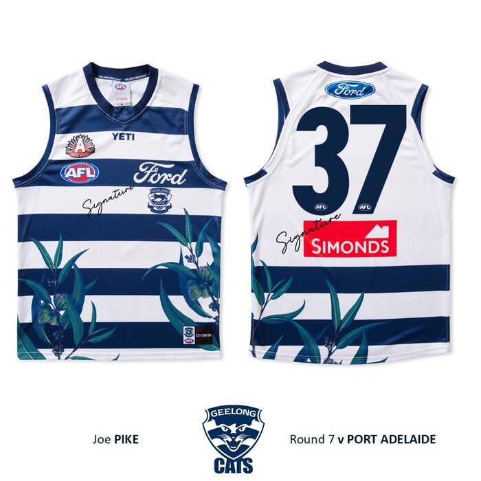Photo of Joe Pike #37 Geelong Cats 2026 Anzac Player-Issue Guernsey