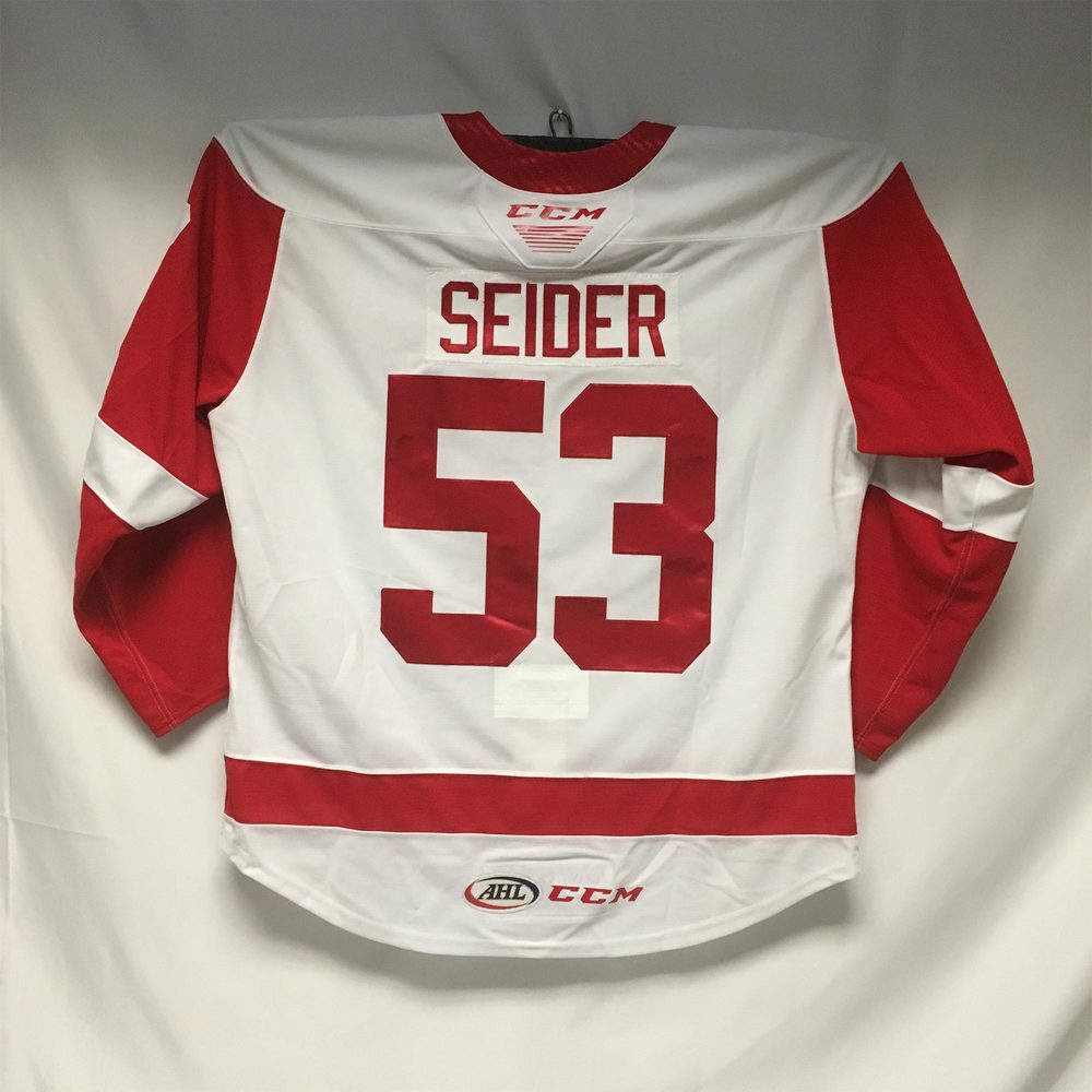 AHL Authentic 201920 Grand Rapids Griffins Third Jersey Worn by 53 Moritz Seider