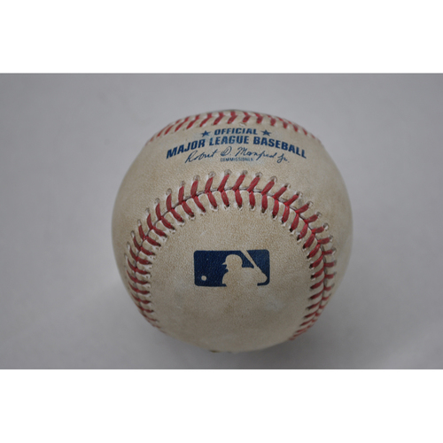 Game-Used Baseball - 2020 ALCS - Tampa Bay Rays vs. Houston Astros - Game 5 - Pitcher: Josh James, Batter: Ji-Man Choi (Home Run to RF) - Top 8