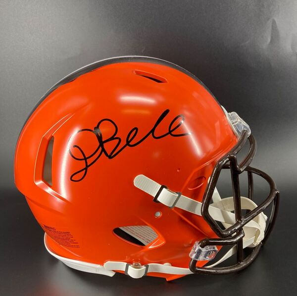 NFL - Browns David Bell Signed Authentic Speed Helmet