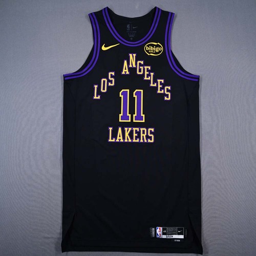 Image of Hayes, Jaxson - Los Angeles Lakers - City Edition Jersey - Worn 2 Games - 1/30/26 & 3/3/26 - 2025-26 NBA Season
