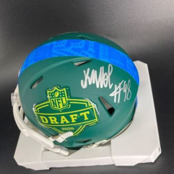NFL - Texans Kayden McDonald Signed NFL Draft Mini Helmet