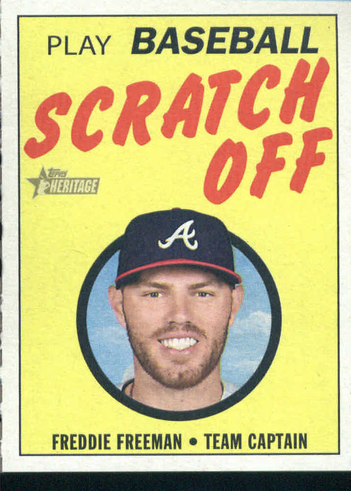 2019 Topps Heritage '70 Topps Scratch Offs #5 Freddie Freeman
