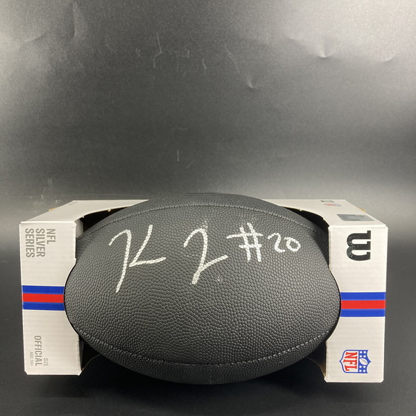 NFL - Steelers Kaleb Johnson Signed Black Composite Silver Series Football