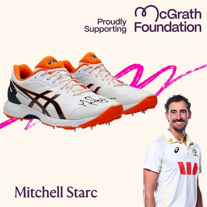 Photo of Mitchell Starc Signed ASICS Shoes