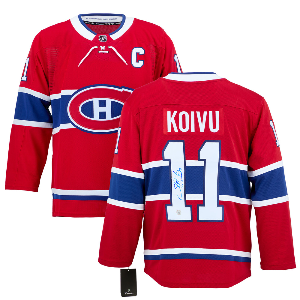 Saku Koivu Autographed Montreal Canadiens Fanatics Breakaway Jersey