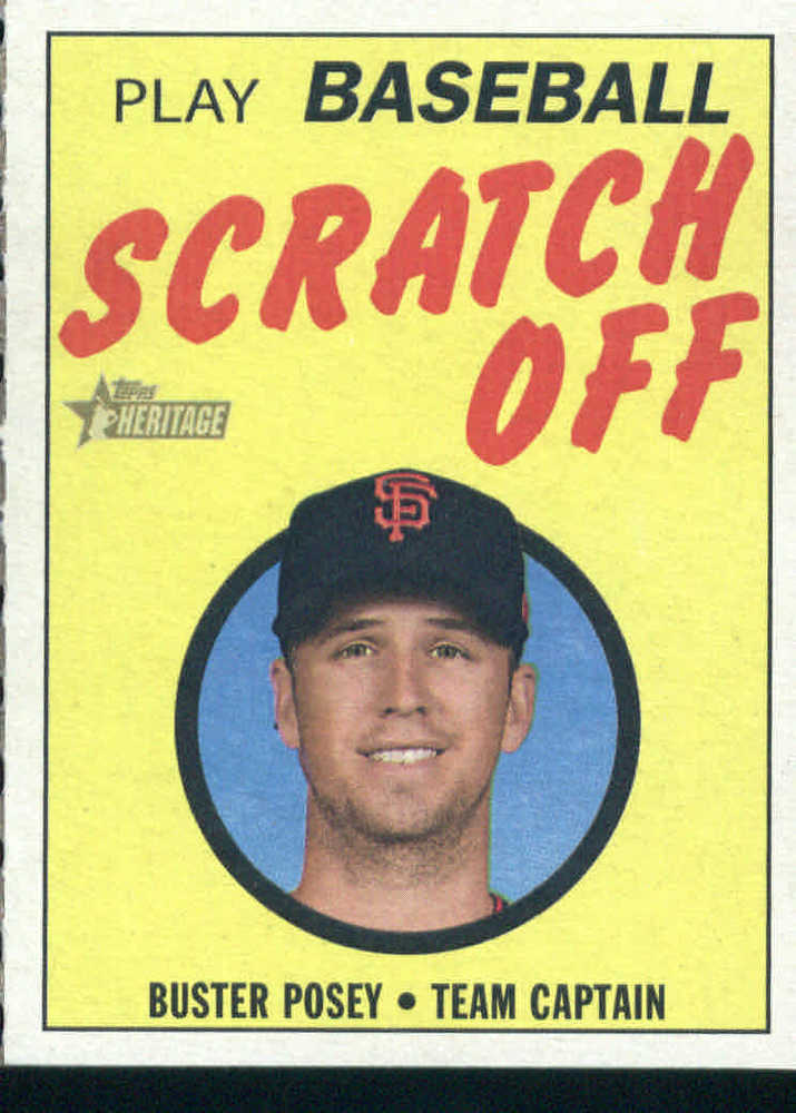 2019 Topps Heritage '70 Topps Scratch Offs #11 Buster Posey