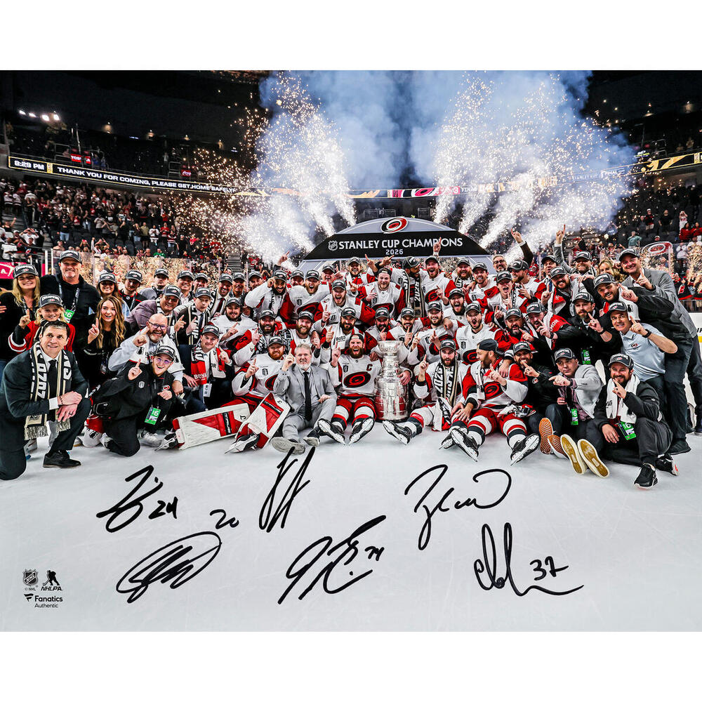 Carolina Hurricanes Autographed 2026 Stanley Cup Champions 16