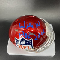 HOF - Saints Willie Roaf Signed NFL Shield Mini Helmet